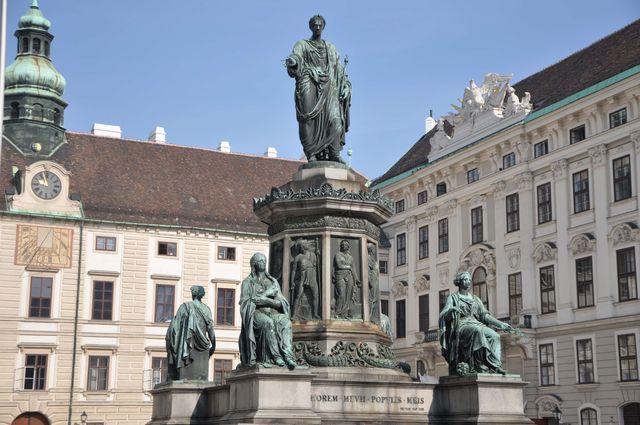 Het binnenplein van De Hofburg