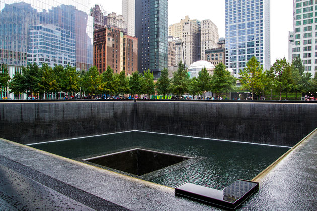 Het trieste moment van 9\/11 is heel mooi weergegeven op deze plek