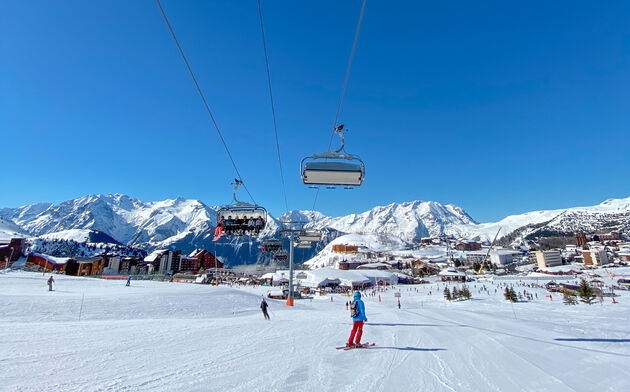 Het laatste stukje van de Sarenne brengt je weer in het dorp Alpe d`Huez