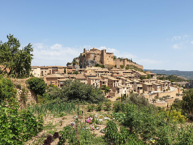 De ligging van Alquezar is schitterend