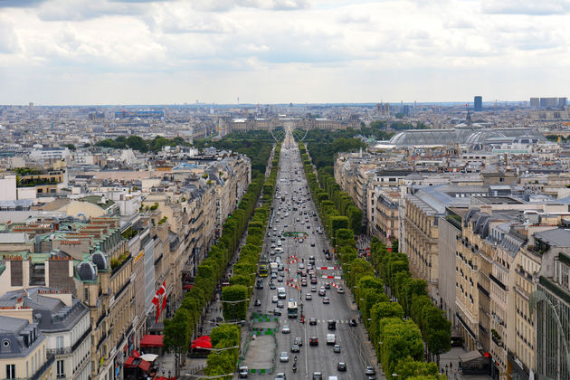 Uitzicht over de Champs-Elys\u00e9es