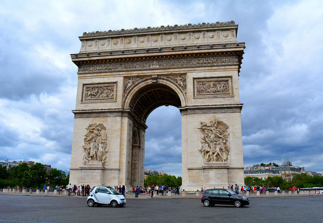 De wereldberoemde triomfboog van Parijs