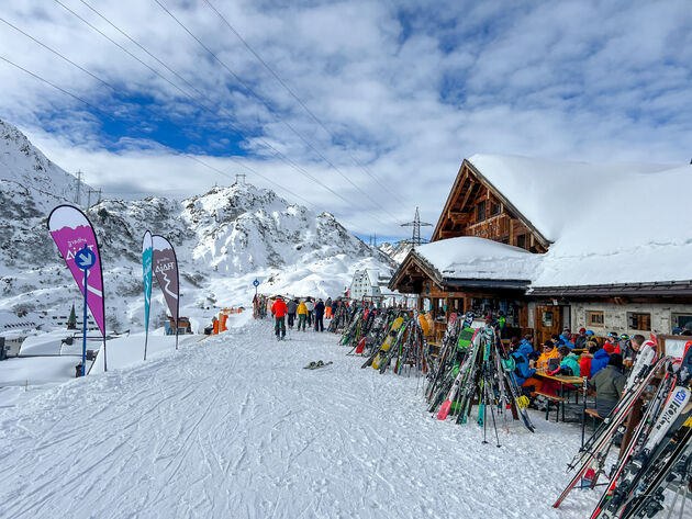 De Arlberg Thaja in St. Christoph is de perfecte stop als `s middags de zon schijnt