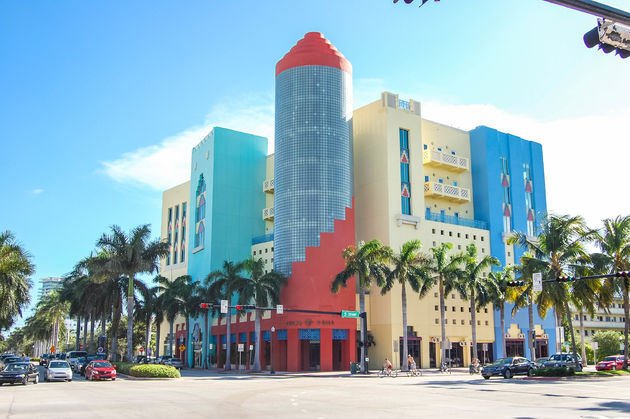 Zo tof: het Art Deco district met dit soort pastelkleurige gebouwen