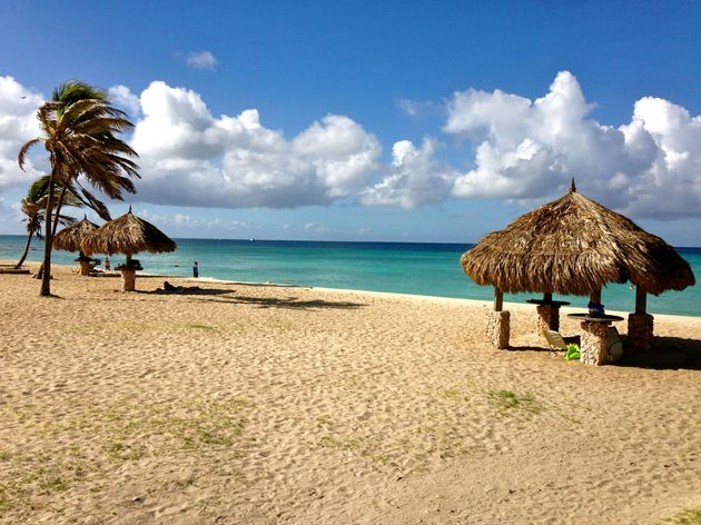 Arashi Beach op Aruba, een van de mooiste stranden van het eiland!