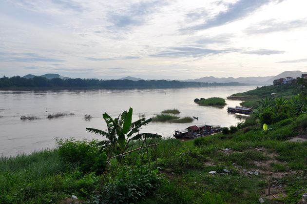 Genieten van uitzicht over de Mekong