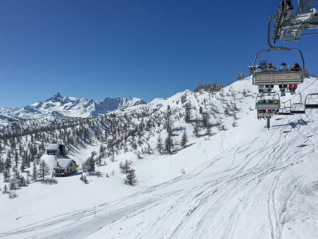 Heerlijke, rustige pistes in het skigebied van Axamer Lizum