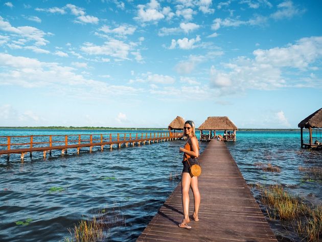 Nee, het is Laguna de los 7 colores in Bacalar!