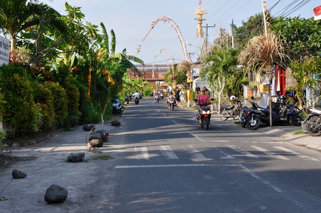Typische Balinese straat