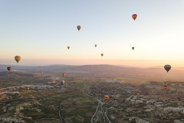 Cappadoci\u00eb in Turkije is de meest legendarische plek ter wereld voor een ballonvaart