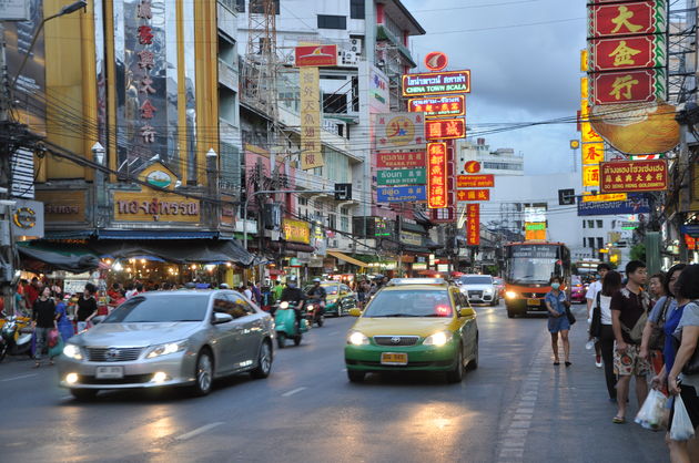 Het hectische centrum van Bangkok