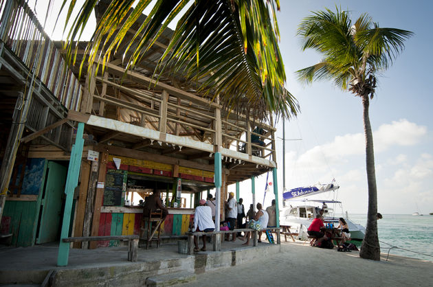 Aangekomen op Caye Caulker, een schitterend tropisch eilandje!