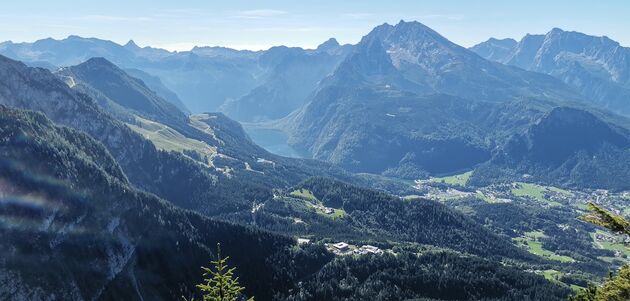 Uitzicht vanaf de Berghof, richting K\u00f6nigsee