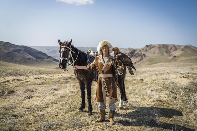 Kazachse adelaar jager, beter bekend als berkutchi