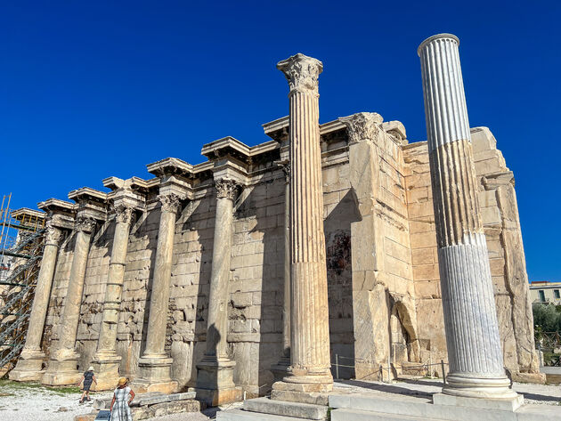 De Bibliotheek van Hadrianus in onderhoud