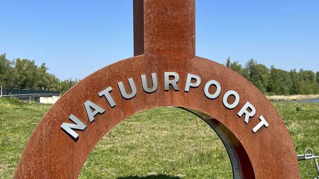 Een van de drie natuurpoorten (Werkendam) in de Biesbosch