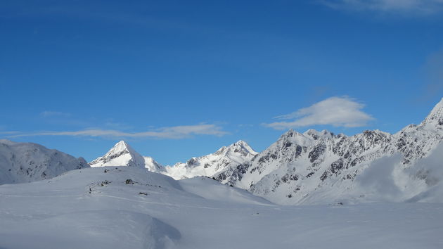 Het uitzicht in Oost-Tirol op een mooie stralende dag!