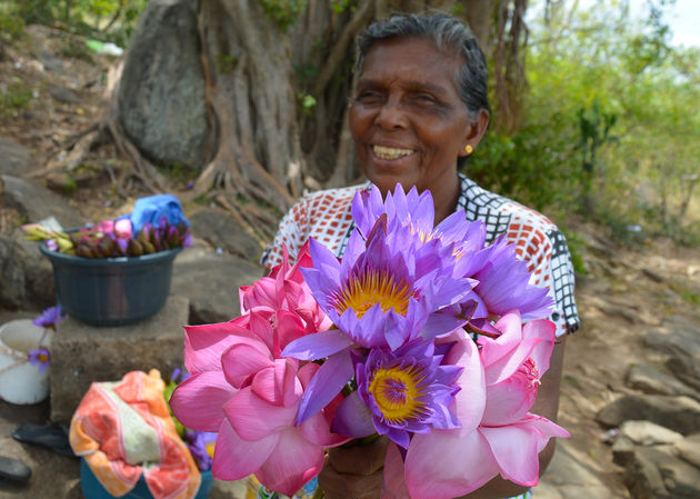 Bloemen kopen voor buddha