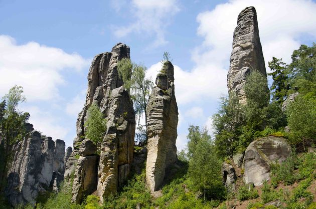 Natuurpark Boheems Paradijs, met bijzondere rotsformaties