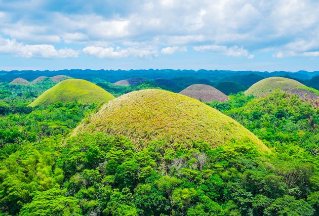 Chocolate hills op eiland Bohol