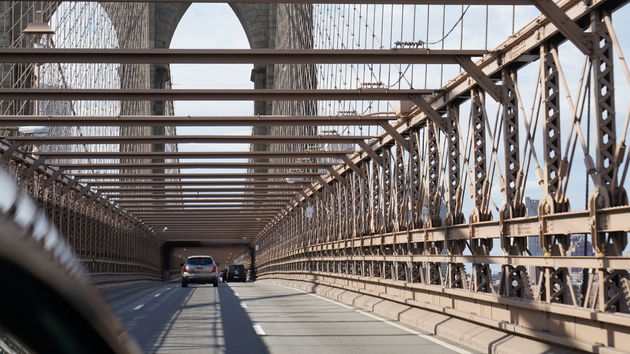Brooklyn Bridge vanuit de Taxi, je moet hem wel gezien hebben