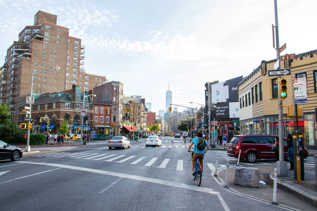 Stadsdeel Brooklyn oogt wat kleurrijker en ruwer dan Manhattan