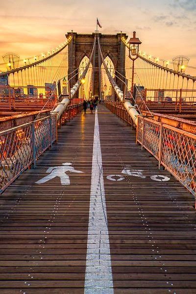 5. De Brooklyn Bridge, een van de oudste hangbruggen in de VS.
