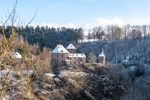 De route rondom Burcht Reinhardstein is heel tof om te doen