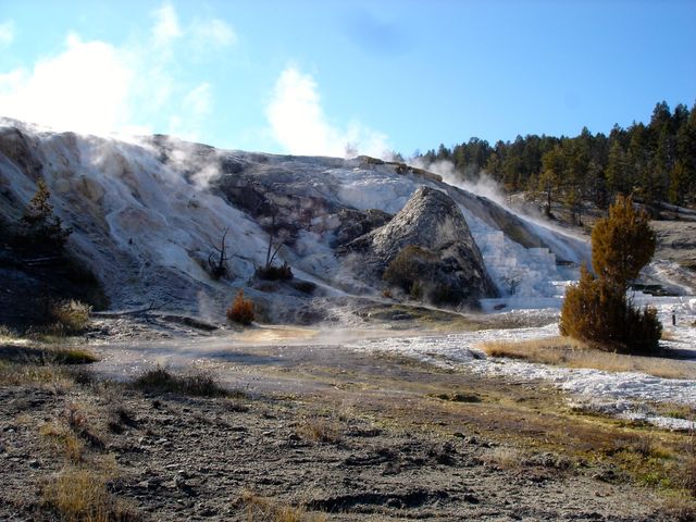 De kalkterrassen van Yellowstone