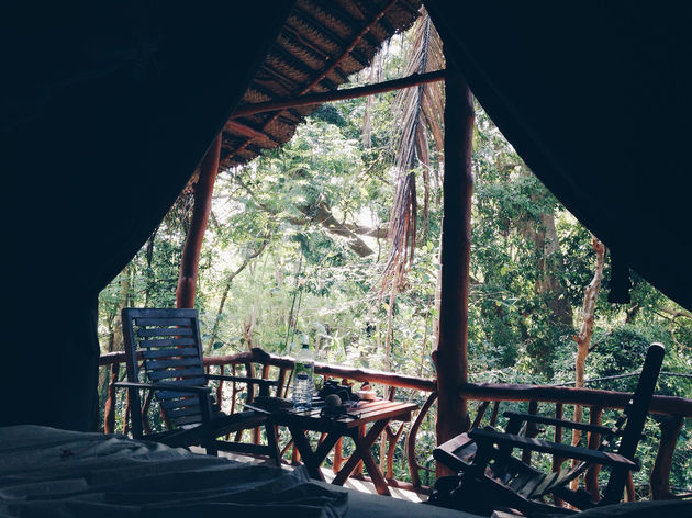 Onze cabana in de jungle