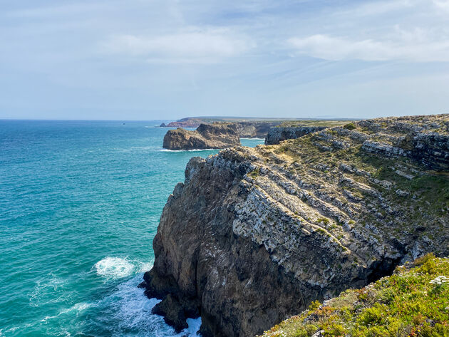 Ook vanaf de binnenplaats bij de vuurtoren heb je prachtig uitzicht op de andere kant