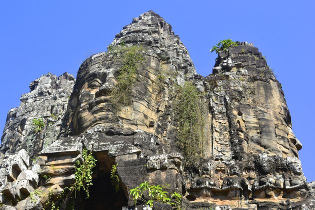 Prachtige oude details in de tempels van Angkor Wat