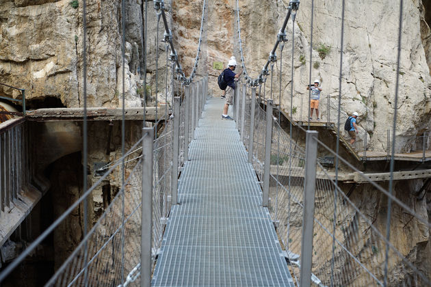 De Caminito del Rey hangbrug.