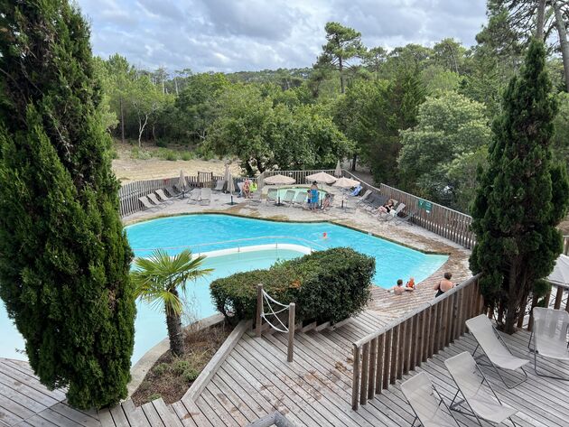 Camping Huttopia net iets buiten het centrum in Arcachon is een aanrader!