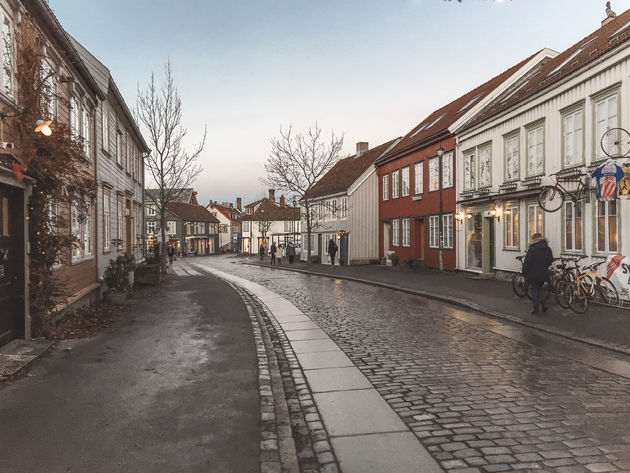 Een van de straatjes in het oude centrum van de stad