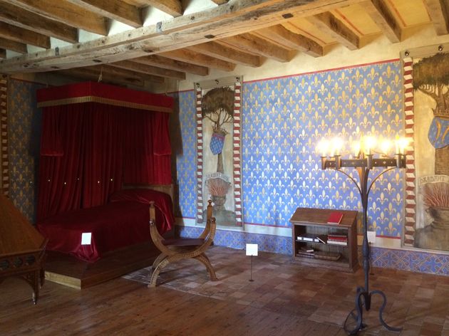 Chateau de Baug\u00e9 de slaapkamer van Roi Ren\u00e9 d`Anjou