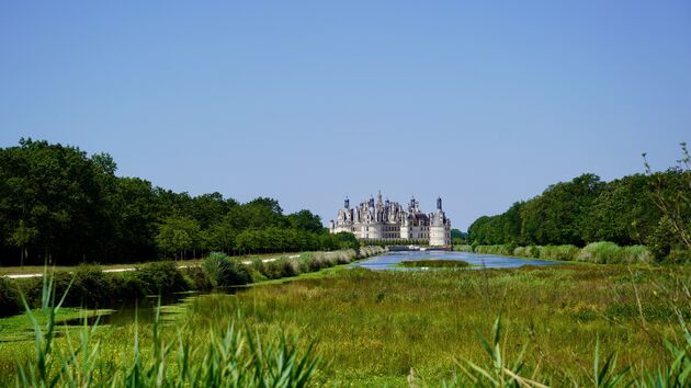 Ch\u00e2teau de Chambord staat in een prachtige omgeving