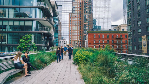 High LIne Park is leuk en verrassend en geen 50 meter in hetzelfde