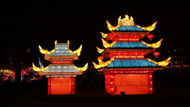 Levensgrote Chinese huisjes