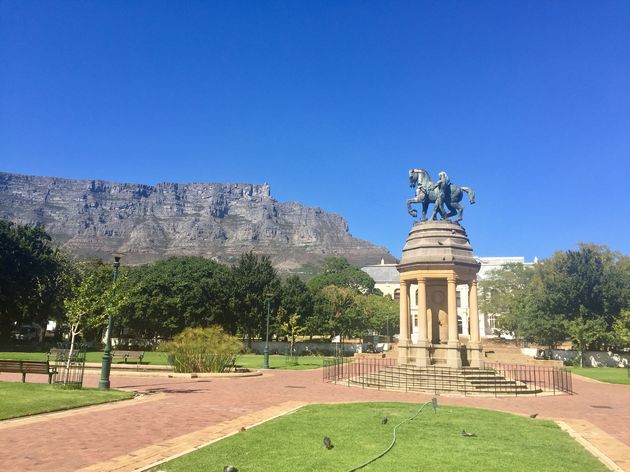 Company`s Garden met uitzicht op de Tafelberg