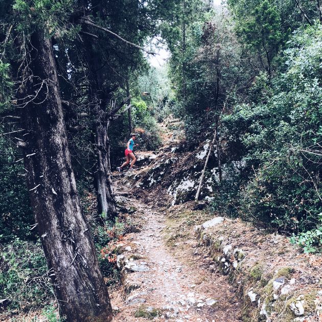 Hardlopen over de Corfu Trail