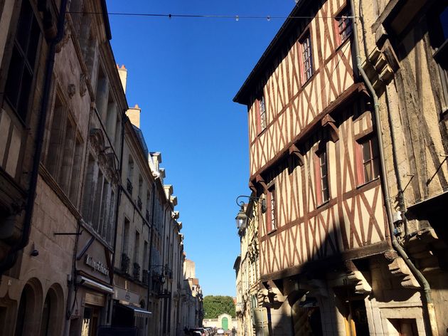 Straat in het centrum van Dijon