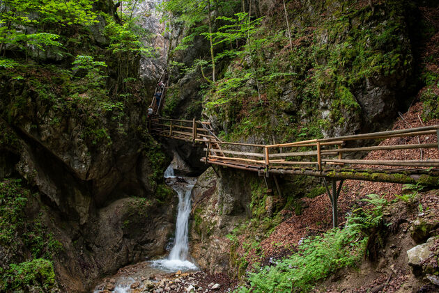 Wandelen door de Dr. Vogelgesang Klamm in Ober\u00f6sterreich