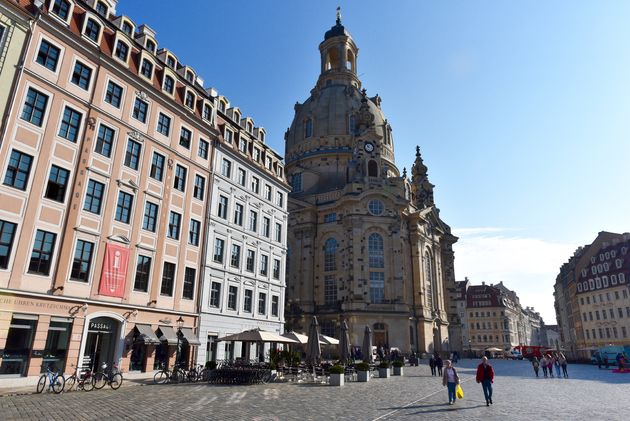 De Frauenkirche: deels oud, deels nieuw