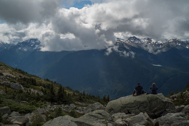 Vergeet niet om tijdens de wandeltocht bij Whistler Mountain te genieten van het uitzicht.