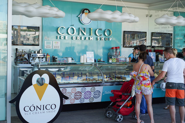 Conico ice cream shop.