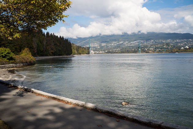 Stanley Park met uitzicht over de Lions Gate Bridge