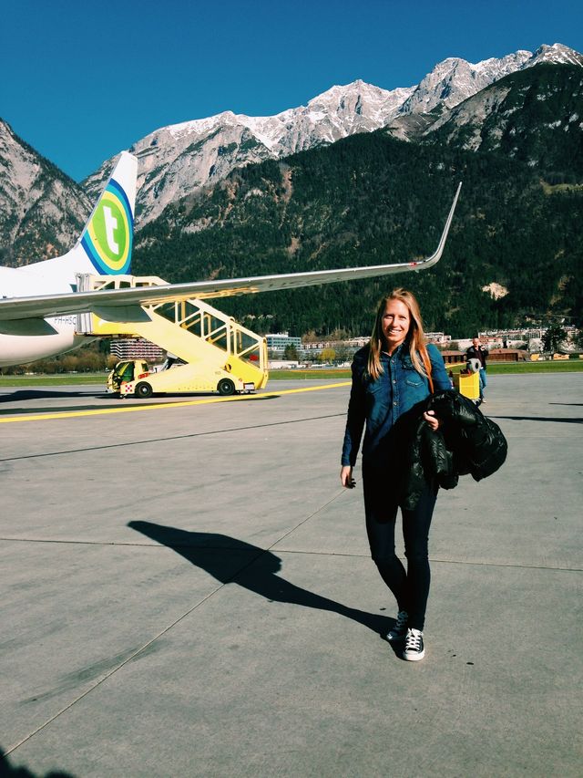 Net geland op een van de mooiste luchthavens ter wereld: Innsbruck