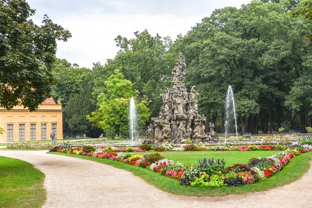 Wandel zeker door de Schlossgarten, de groene oase van de stad