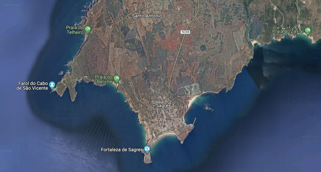 Het meest zuidoostelijke puntje van Europa: Cabo de Sao Vicente